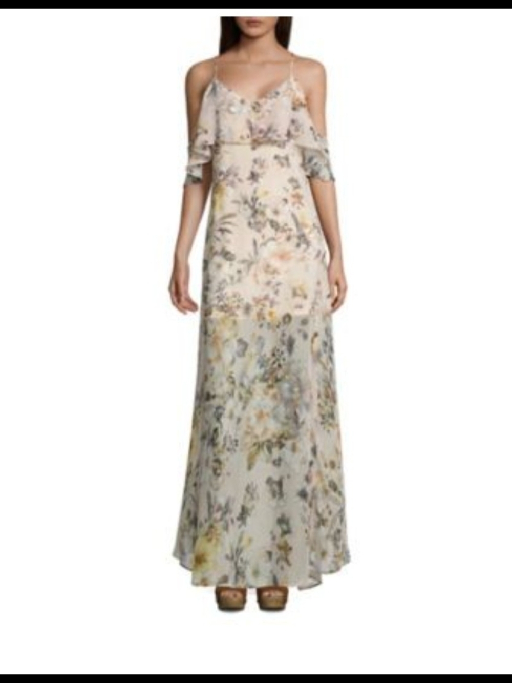 i jeans by Buffalo Cream Floral Maxi Dress